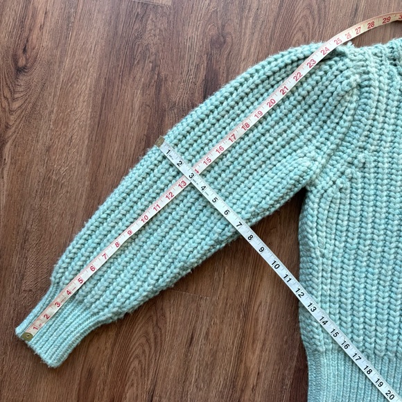 ISABEL MARANT Pacey Merino Wool Knit Sweater Blue-LT 36 Italy - Picture 14 of 17